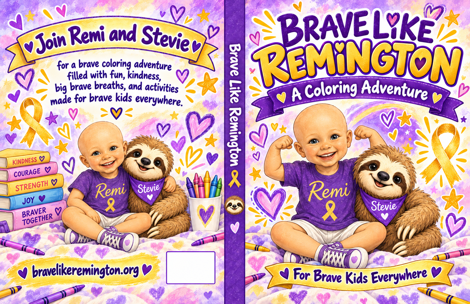 Brave Like Remington coloring book cover